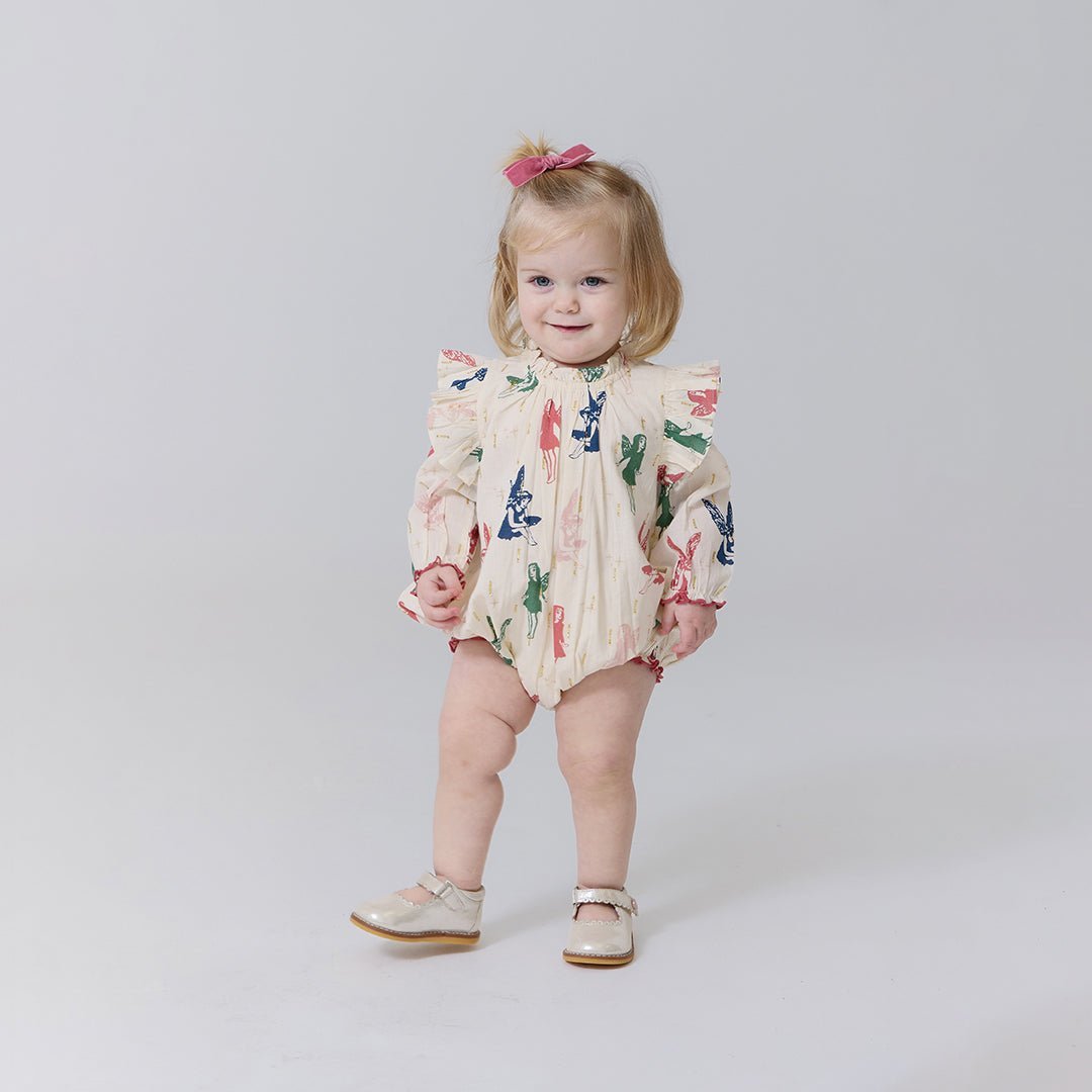 Pink Chicken Pink Chicken | Baby Girls Harper Bubble | Woodland Fairies