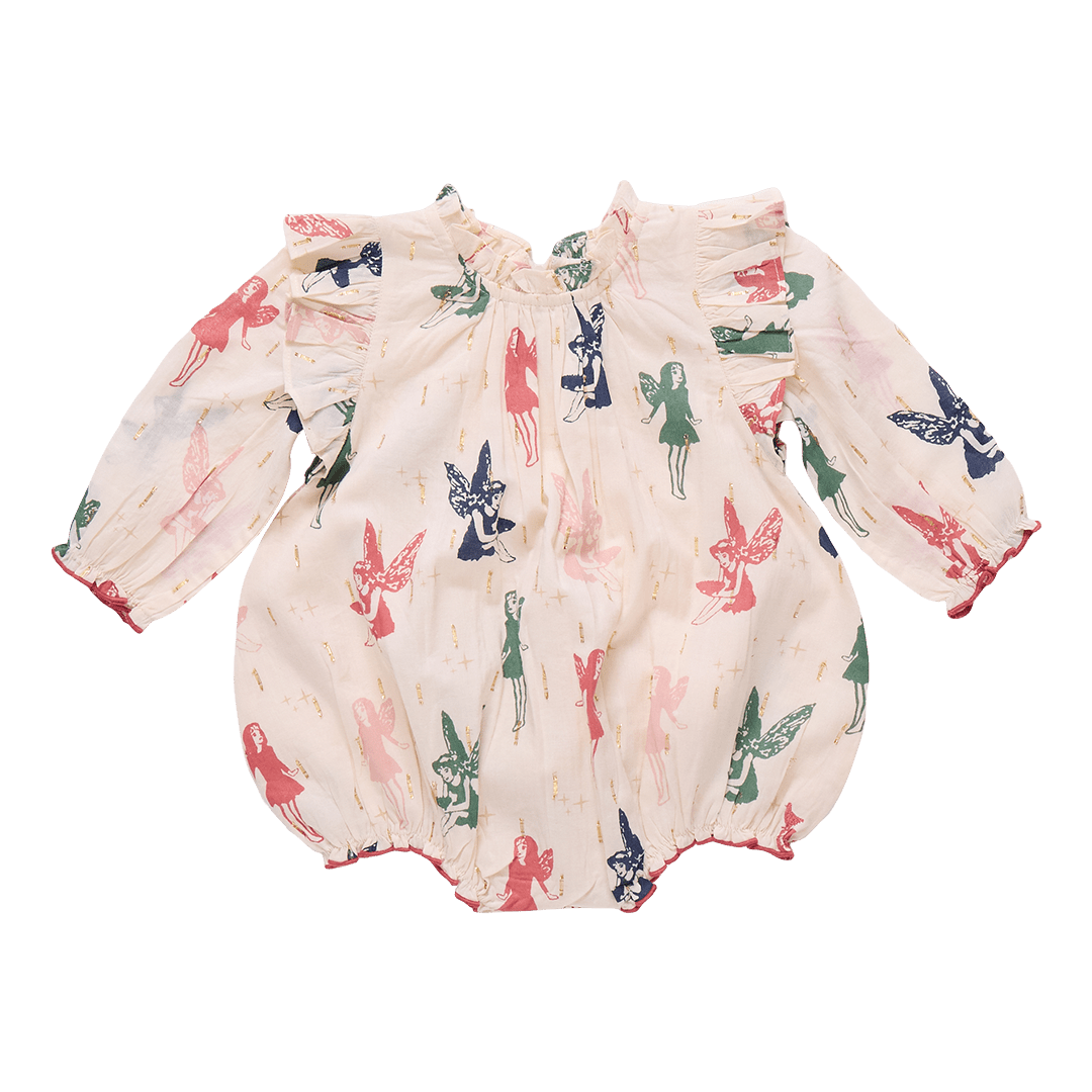 Pink Chicken Pink Chicken | Baby Girls Harper Bubble | Woodland Fairies