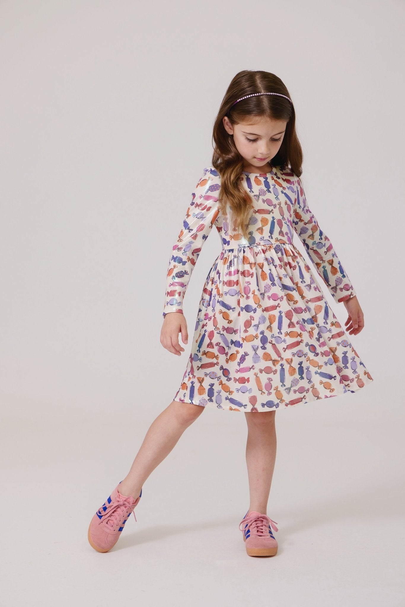 Pink Chicken Pink Chicken | Girls Lame Steph Dress | Halloween Candy