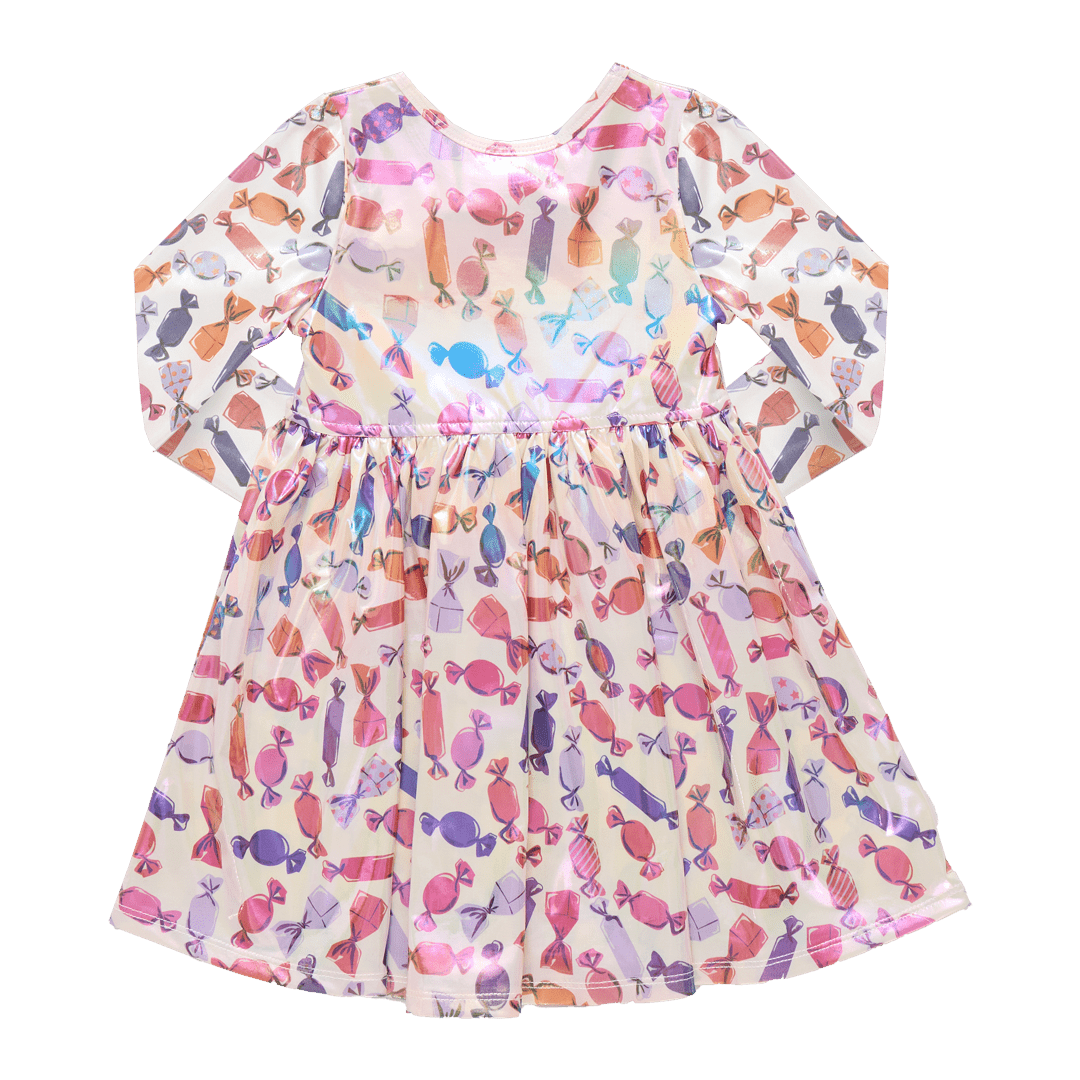 Pink Chicken | Girls Lame Steph Dress | Halloween Candy 4Y Pink Chicken | Girls Lame Steph Dress | Halloween Candy 4Y