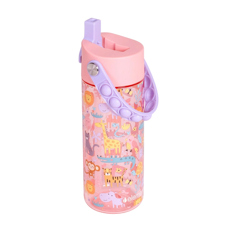 18oz Splash Pop Bottle - Pink Safari