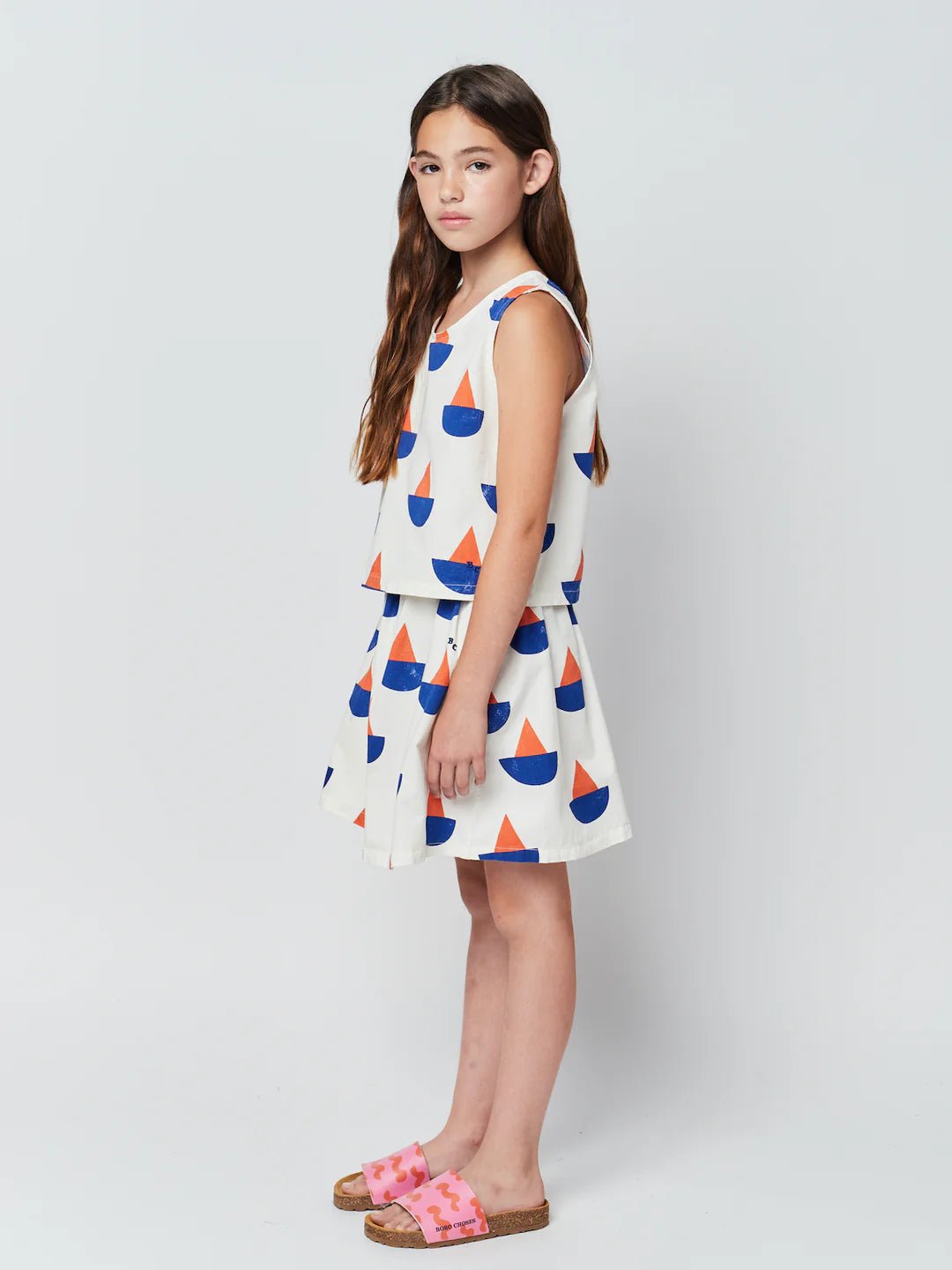 Sail Boat All Over Woven Skirt - Bobo Choses