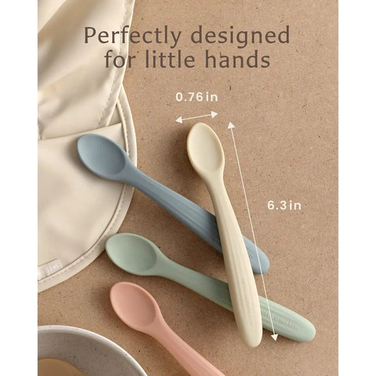 Silicone Baby Spoons 4+ Months - Willow + Sim