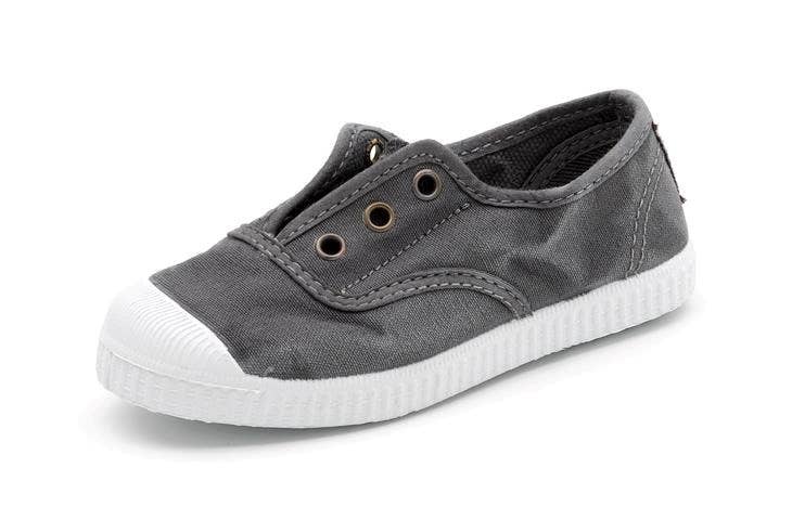 Slip On - Washed Grey - Cienta Shoes