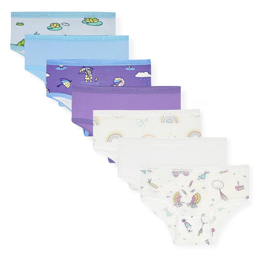 Spring Girl's Bamboo Underwear 7-Pack - Bellabu Bear