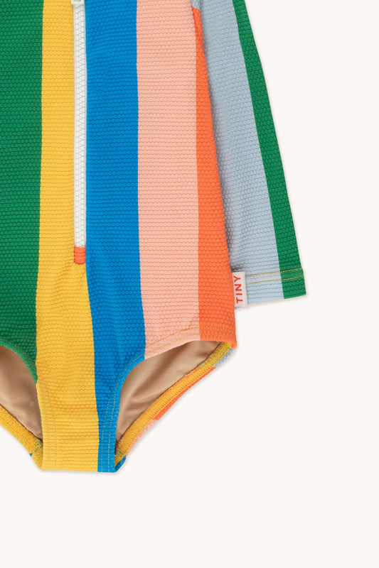 Multicolor Stripes Baby Swimsuit