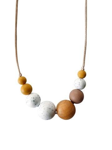 The Mckenzie Moonstone Teething Necklace - Chewable Charm