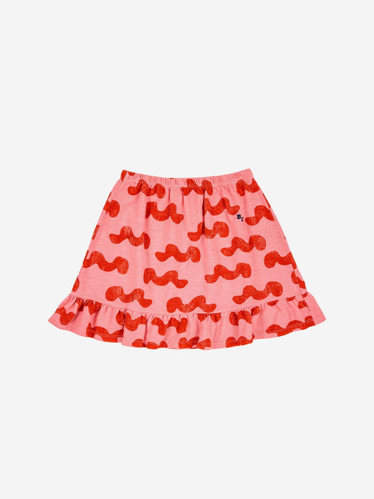 Waves All Over Skirt - Bobo Choses