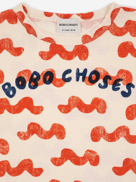 Waves all over T-shirt - Bobo Choses